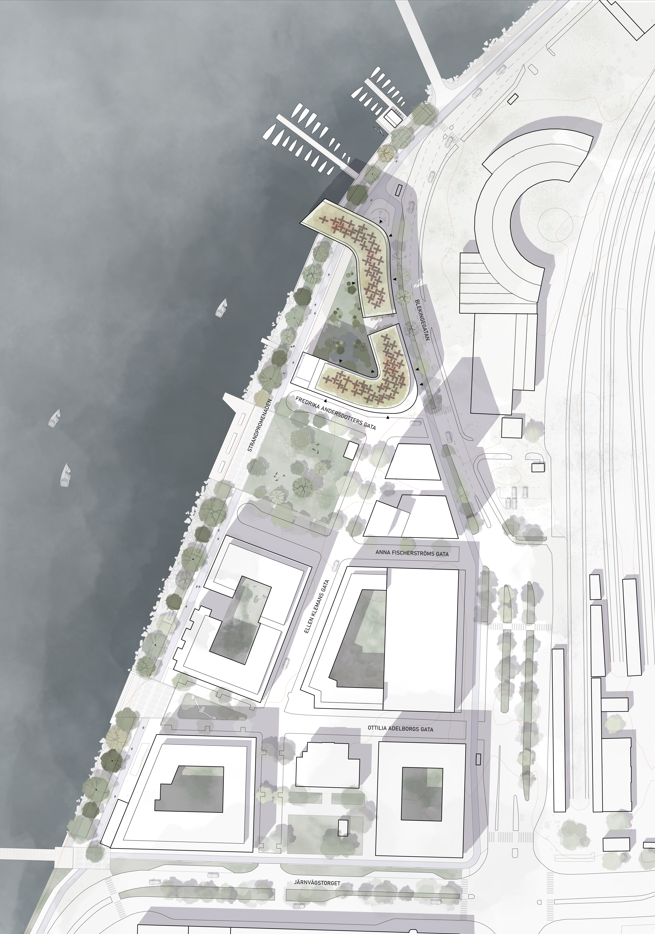 Pottholmen med Kv Repslagaren i norr